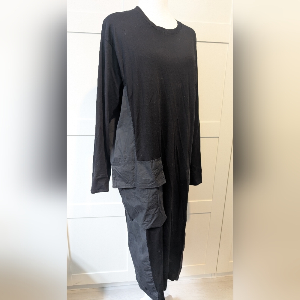 Gershon Bram Oversized Lagenlook Longsleeve Cotton Maxi Dress